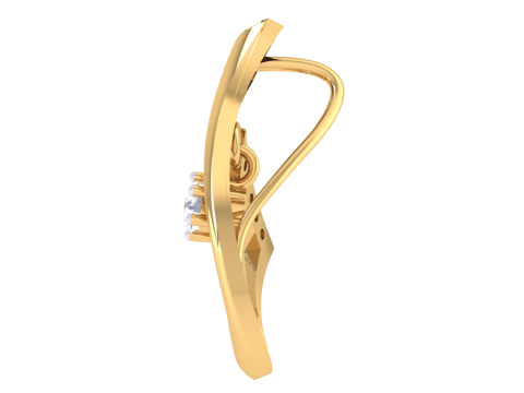 3D Printable Cad jewelry design of Lady diamond Pendant 3D 模型