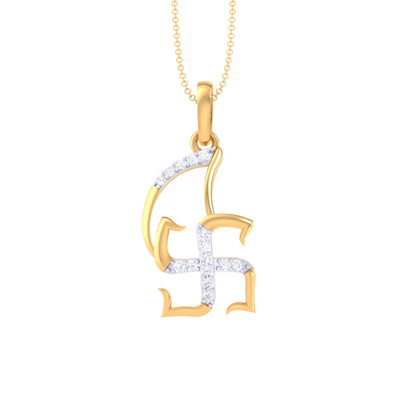 3D Printable Cad jewelry design of Lady diamond Pendant Modelo 3D .c4d .max .obj .3ds .fbx .stl .blend