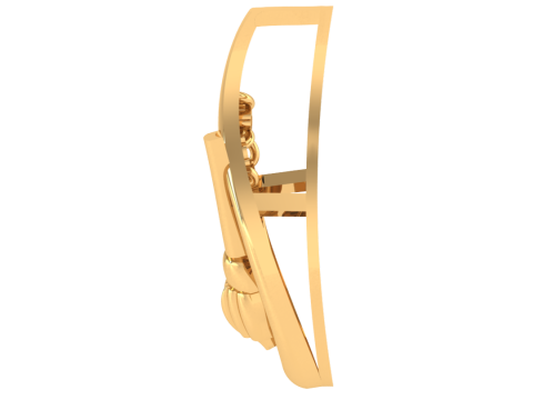 3D Printable Cad jewelry design of Lady diamond Pendant 3D Model