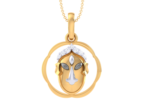 3D Printable Cad jewelry design of Lady diamond Pendant 3D Модель