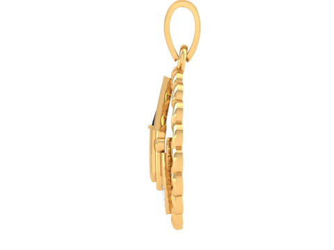 3D Printable Cad jewelry design of Lady diamond Pendant 3D Model