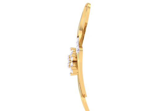 3D Printable Cad jewelry design of Lady diamond Pendant 3D Model