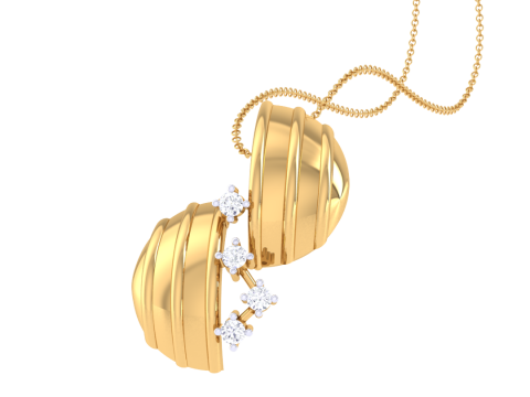 3D Printable Cad jewelry design of Lady diamond Pendant 3Dモデル