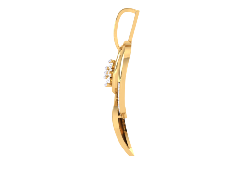 3D Printable Cad jewelry design of Lady diamond Pendant 3Dモデル
