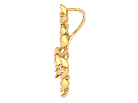 3D Printable Cad jewelry design of Lady diamond Pendant 3D Model