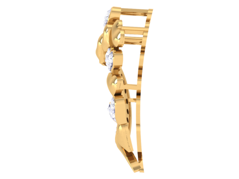 3D Printable Cad jewelry design of Lady diamond Pendant 3D Модель