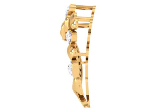 3D Printable Cad jewelry design of Lady diamond Pendant 3D Model