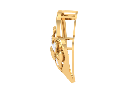 3D Printable Cad jewelry design of Lady diamond Pendant 3D मॉडल