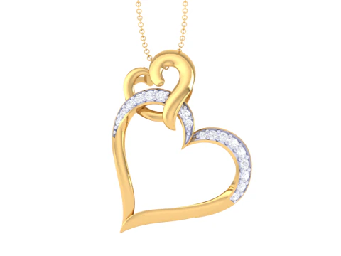 Conception de bijoux Cad imprimables en 3D du pendentif Lady Diamond Modèle 3D