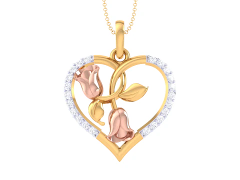 Дизайн ювелірних виробів Cad для 3D-друку підвіски Lady diamond Pendant 3D Модель