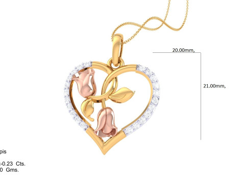 3D Printable Cad jewelry design of Lady diamond Pendant 3Dモデル