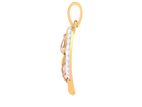 3D Printable Cad jewelry design of Lady diamond Pendant 3Dモデル