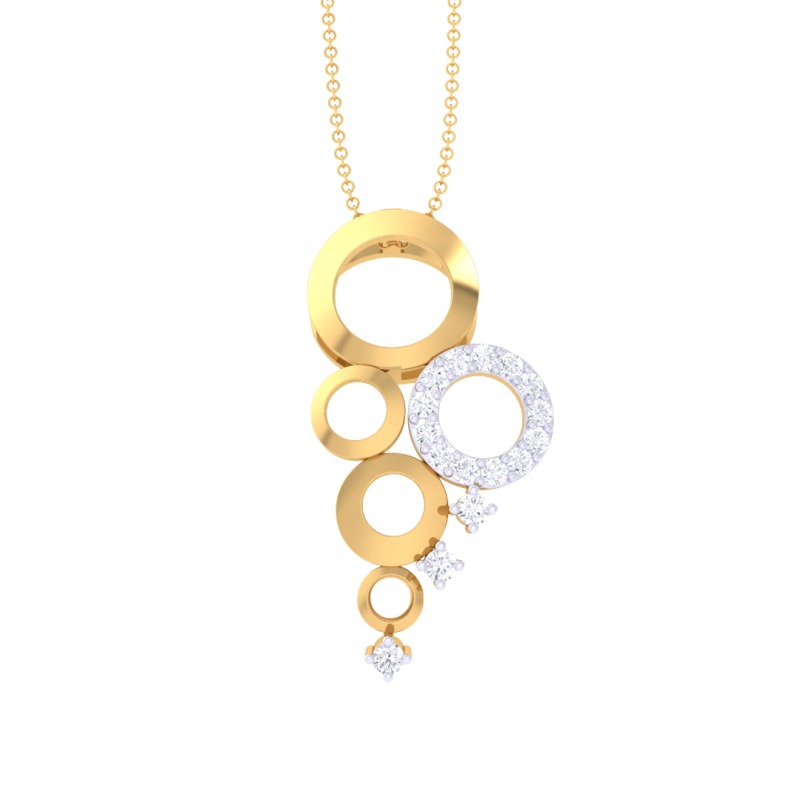3D Printable Cad jewelry design of Lady diamond Pendant Modello 3D .c4d .max .obj .3ds .fbx .stl .blend