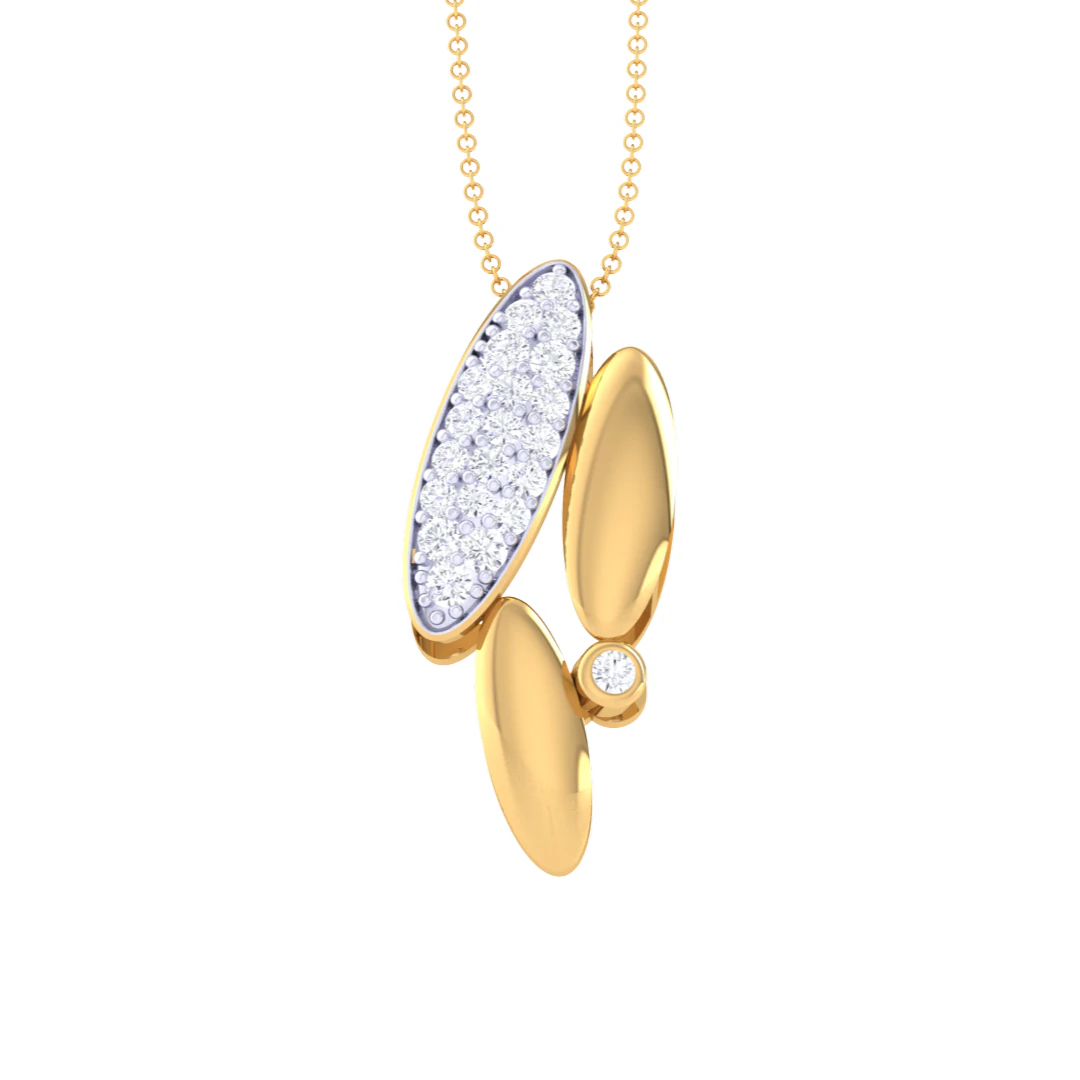 3D Printable Cad jewelry design of Lady diamond Pendant 3D Model .c4d .max .obj .3ds .fbx .stl .blend 