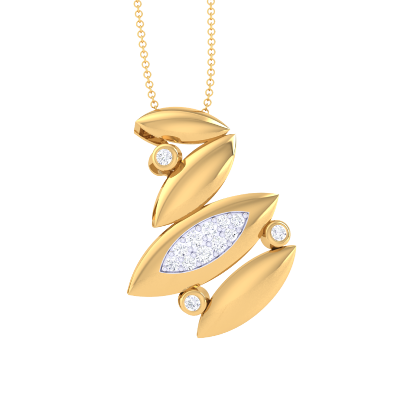 3D Printable Cad jewelry design of Lady diamond Pendant 3D 모델 .c4d .max .obj .3ds .fbx .stl .blend