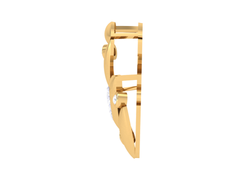 3D Printable Cad jewelry design of Lady diamond Pendant 3D 모델