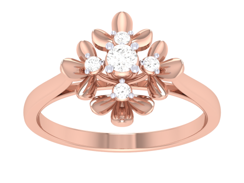 Printable 3D jewelry model of Lady diamond ring 3D Model