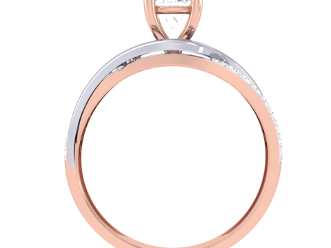 Printable 3D jewelry model of Lady diamond ring 3D मॉडल