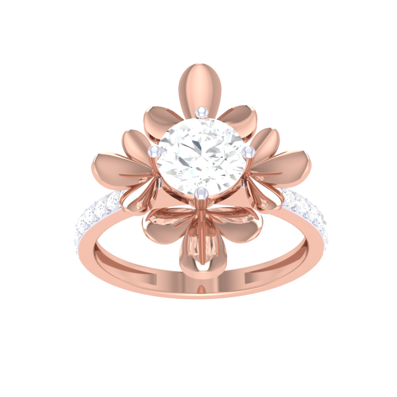 Printable 3D jewelry model of Lady diamond ring Model 3D .c4d .max .obj .3ds .fbx .stl .blend