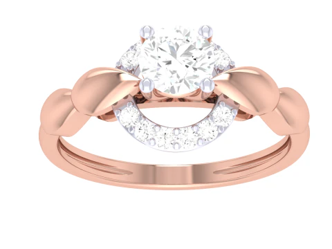 Model biżuterii 3D do druku z diamentowym pierścionkiem Lady Model 3D