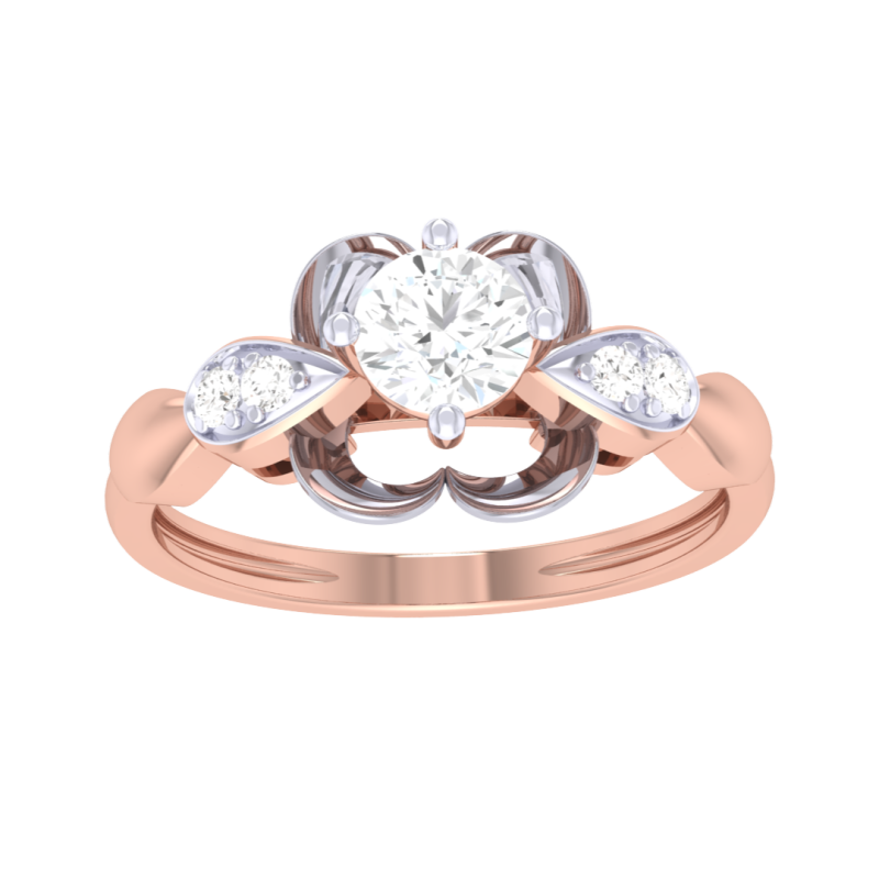 Printable 3D jewelry model of Lady diamond ring 3D मॉडल .c4d .max .obj .3ds .fbx .stl .blend