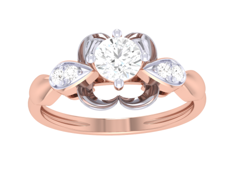 Printable 3D jewelry model of Lady diamond ring 3D Model