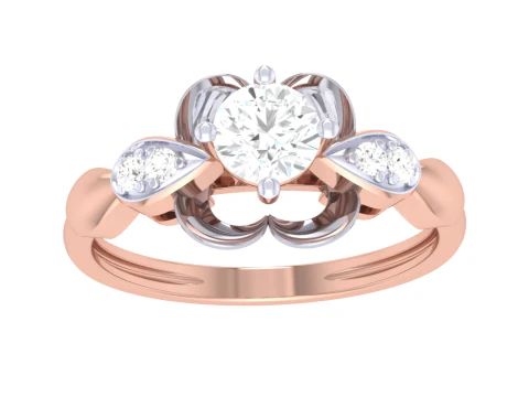 Modelo de joyer&iacute;a 3D imprimible del anillo de diamantes Lady Modelo 3D