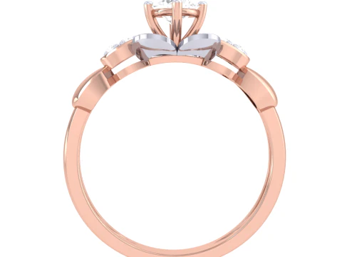 Printable 3D jewelry model of Lady diamond ring 3D Model