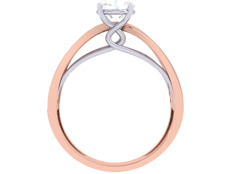 Printable 3D jewelry model of Lady diamond ring 3D 模型