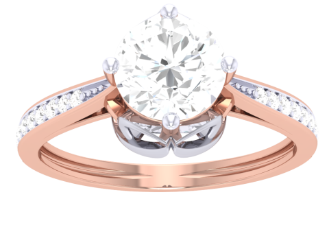 Printable 3D jewelry model of Lady diamond ring 3D Модель