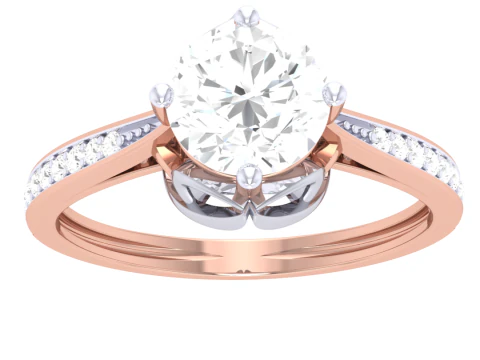 Printable 3D jewelry model of Lady diamond ring 3D Model