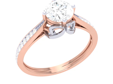 Printable 3D jewelry model of Lady diamond ring 3D Model