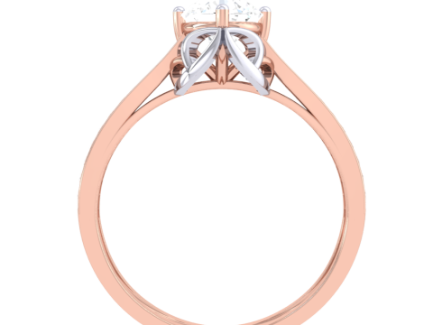 Printable 3D jewelry model of Lady diamond ring 3Dモデル