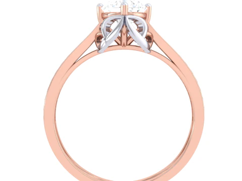 Printable 3D jewelry model of Lady diamond ring 3D Model