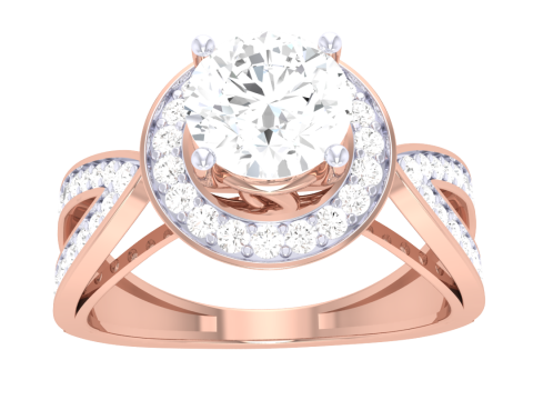 Printable 3D jewelry model of Lady diamond ring Model 3D