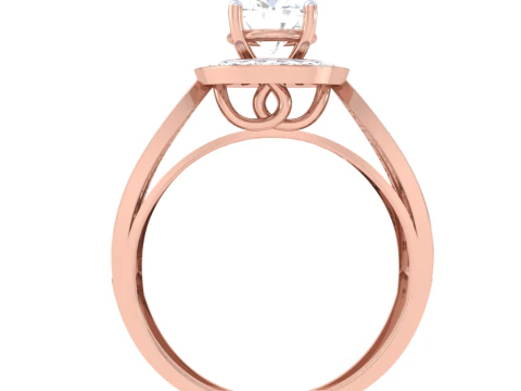 Printable 3D jewelry model of Lady diamond ring 3D Model