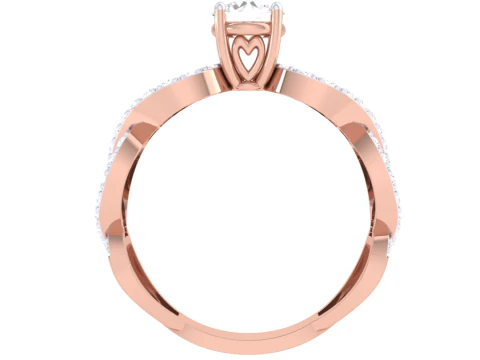 Printable 3D jewelry model of Lady diamond ring 3D Model
