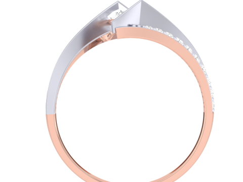 Printable 3D jewelry model of Lady diamond ring 3D 模型