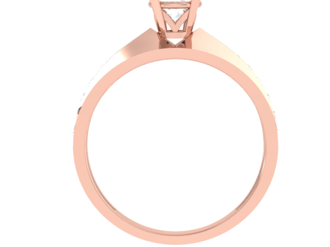 Printable 3D jewelry model of Lady diamond ring 3D 模型
