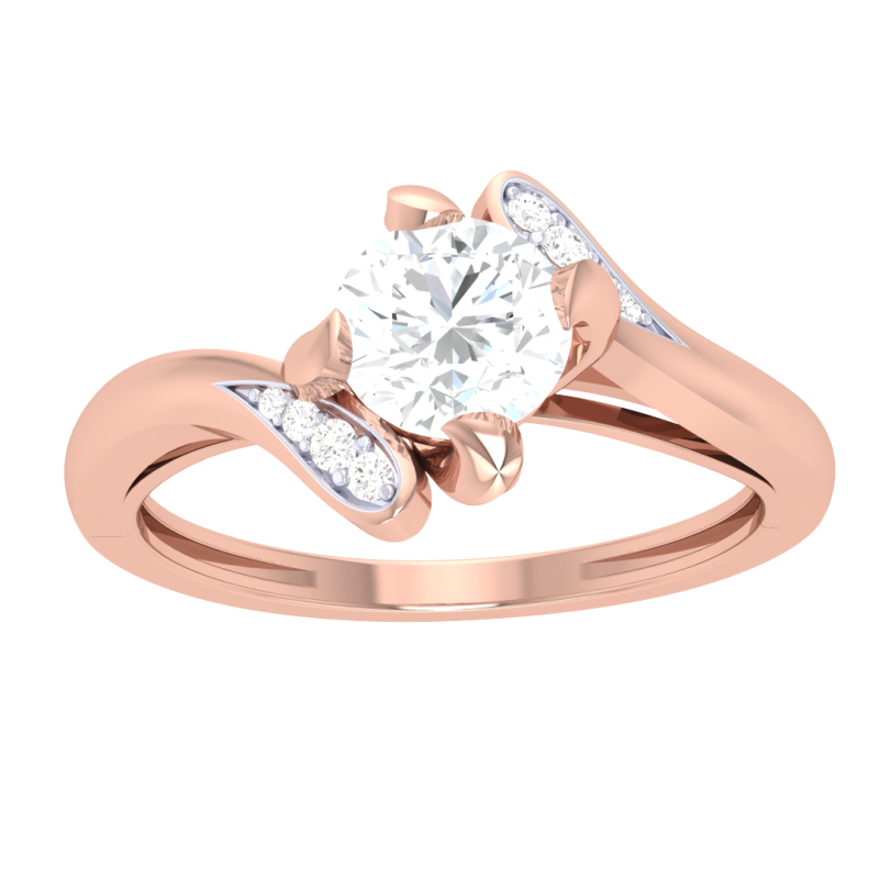 Printable 3D jewelry model of Lady diamond ring Modèle 3D .c4d .max .obj .3ds .fbx .stl .blend