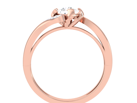 Printable 3D jewelry model of Lady diamond ring Modèle 3D