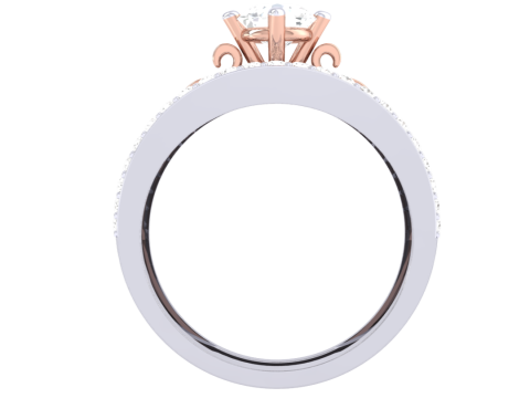 Printable 3D jewelry model of Lady diamond ring 3D Модель