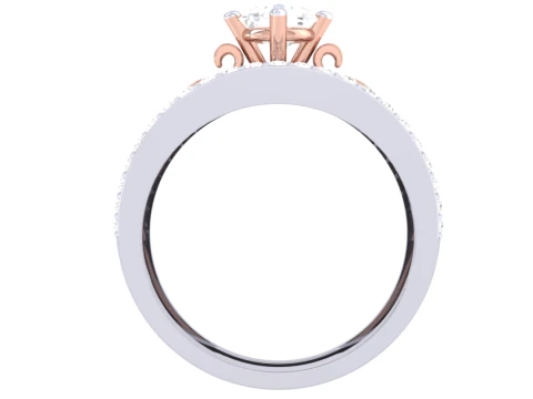Printable 3D jewelry model of Lady diamond ring 3D Model
