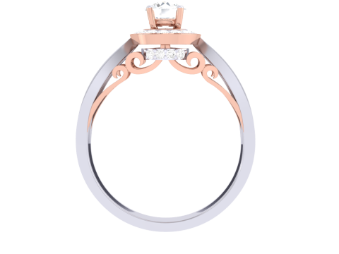 Printable 3D jewelry model of Lady diamond ring 3D मॉडल