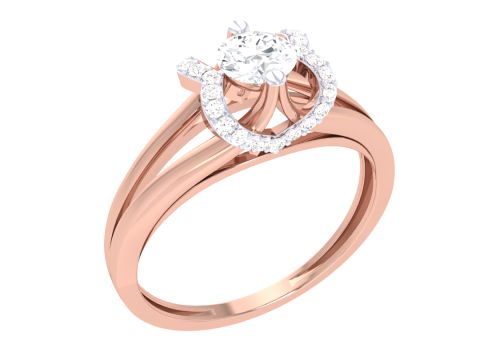 Printable 3D jewelry model of Lady diamond ring Modèle 3D