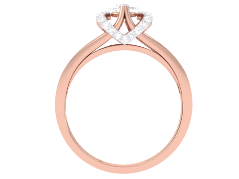 Printable 3D jewelry model of Lady diamond ring Modèle 3D