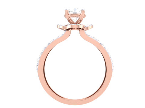 Printable 3D jewelry model of Lady diamond ring Modello 3D
