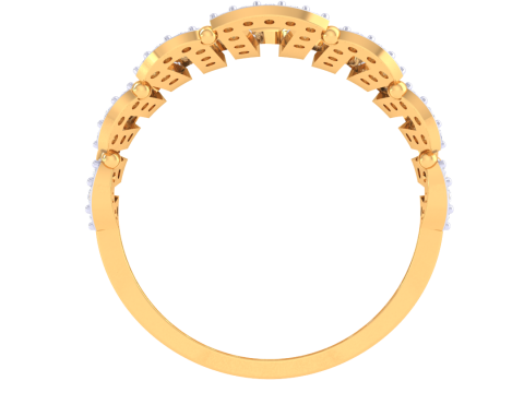 Printable 3D jewelry model of Lady diamond ring Modello 3D
