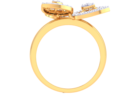 Printable 3D jewelry model of Lady diamond ring 3Dモデル