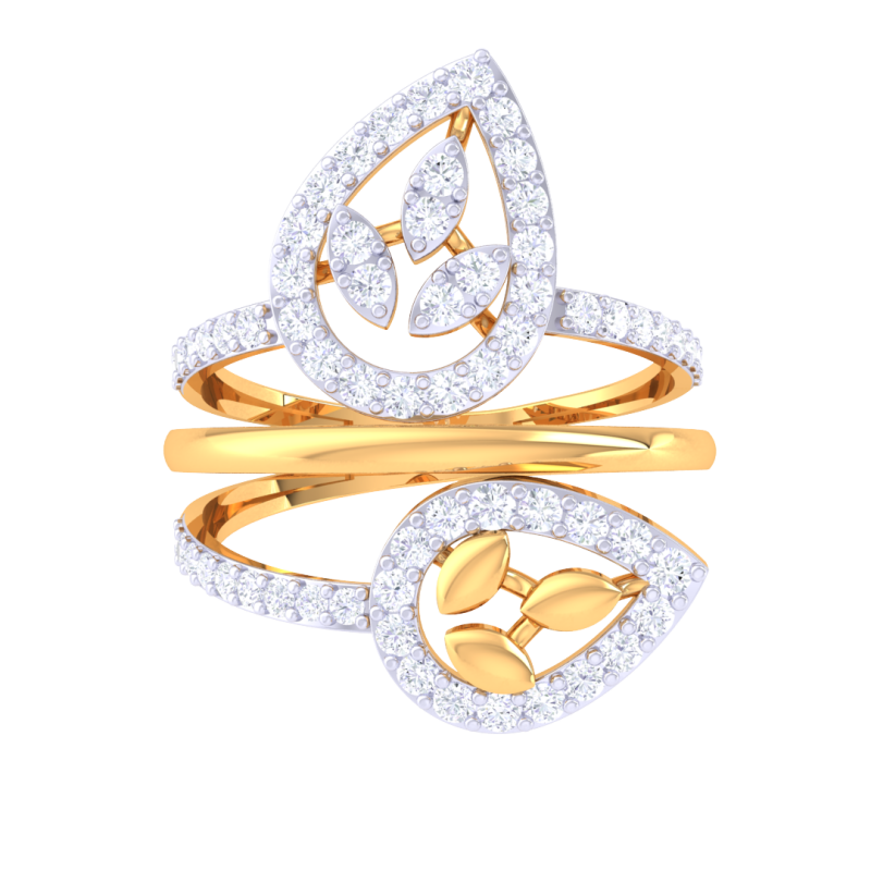 Printable 3D jewelry model of Lady diamond ring Modelo 3D .c4d .max .obj .3ds .fbx .stl .blend